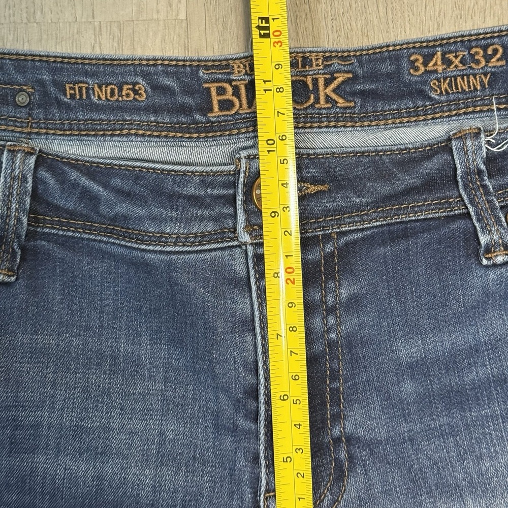 Buckle Black Fit No. 53 Skinny Jeans Women Size 34x32 Blue Denim Stretch Casual - Picture 6 of 12